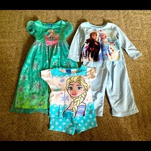2T Frozen pajama lot